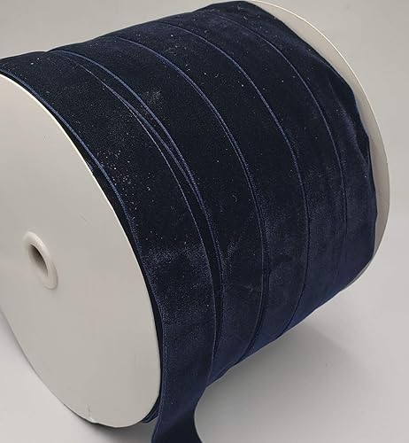 Miniatura 102 de Bobina de cinta de terciopelo de 10 yardas, disponible en muchos colores Verde