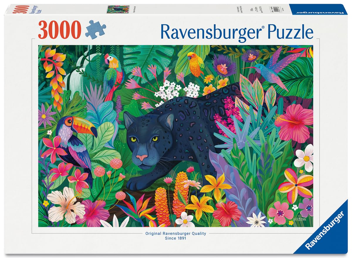 Ravensburger - Puzzle Adulte - Puzzle 3000 pièces - Panthère dans la Jungle - Adultes et Enfants à partir de 14 Ans - Puzzle de qualité supérieure fabriqué en Europe - 12001748