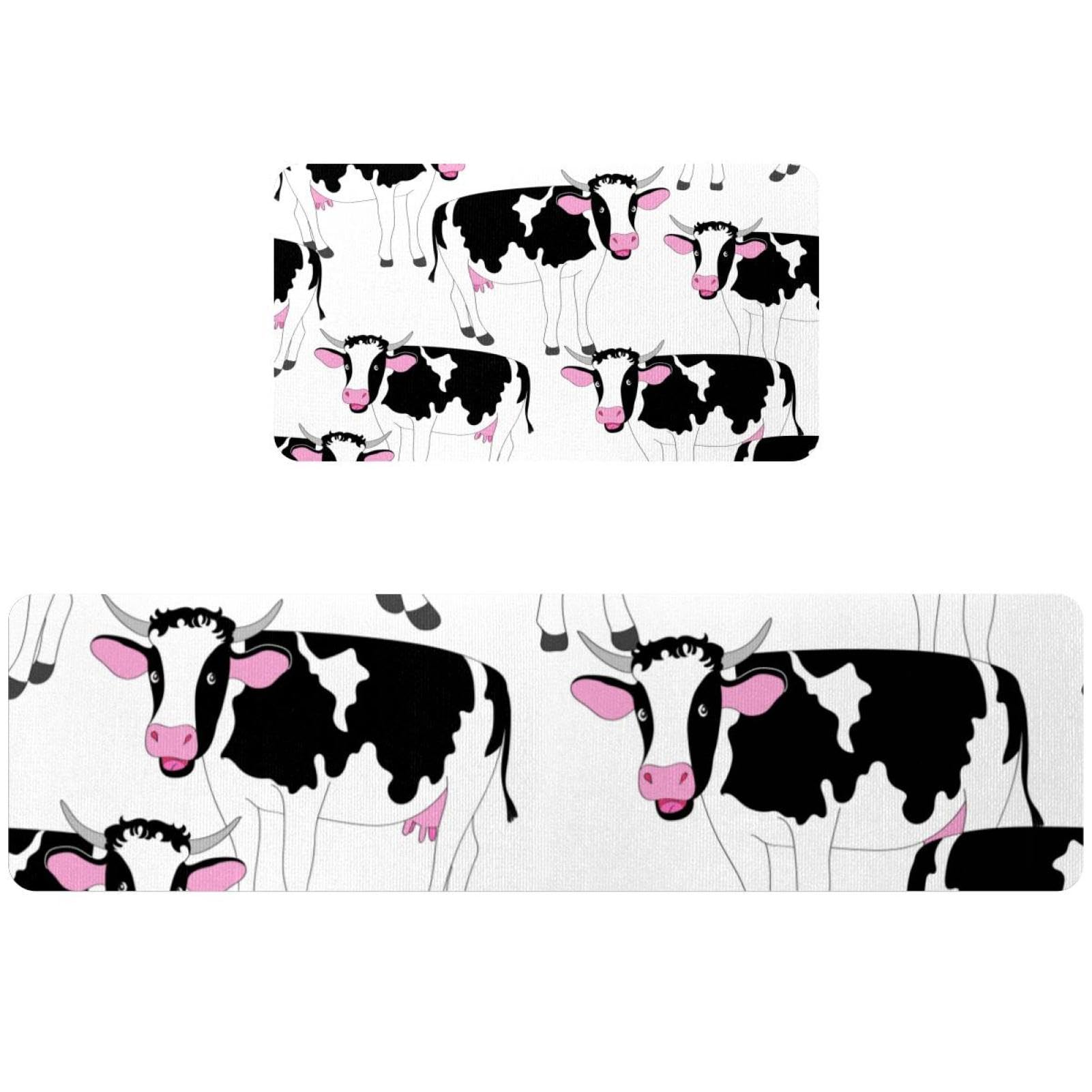 Tapis de cuisine vache lavable et absorbant pour protéger le sol de la buanderie