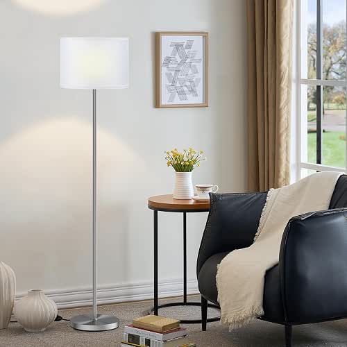 Ambimall 60'' Modern Floor Lamp with Shade, Tall Lamps for