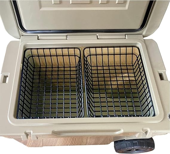 2-Pack Cooler Basket for Yeti Tundra Haul,Stays Food Chilled and Dry, Compatible with Other Cooler Accessories Cooler Locks, Cooler Dividers, Ice etc (Tundra Haul 2-Pack)