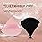 2 Pcs EVAOUXIU Triangle Powder Puff for Face Powder, Soft Plush Setting Powder Puff, Velour Cosmetic Foundation Blender Sponge Beauty Makeup Tools (Black&Pink)