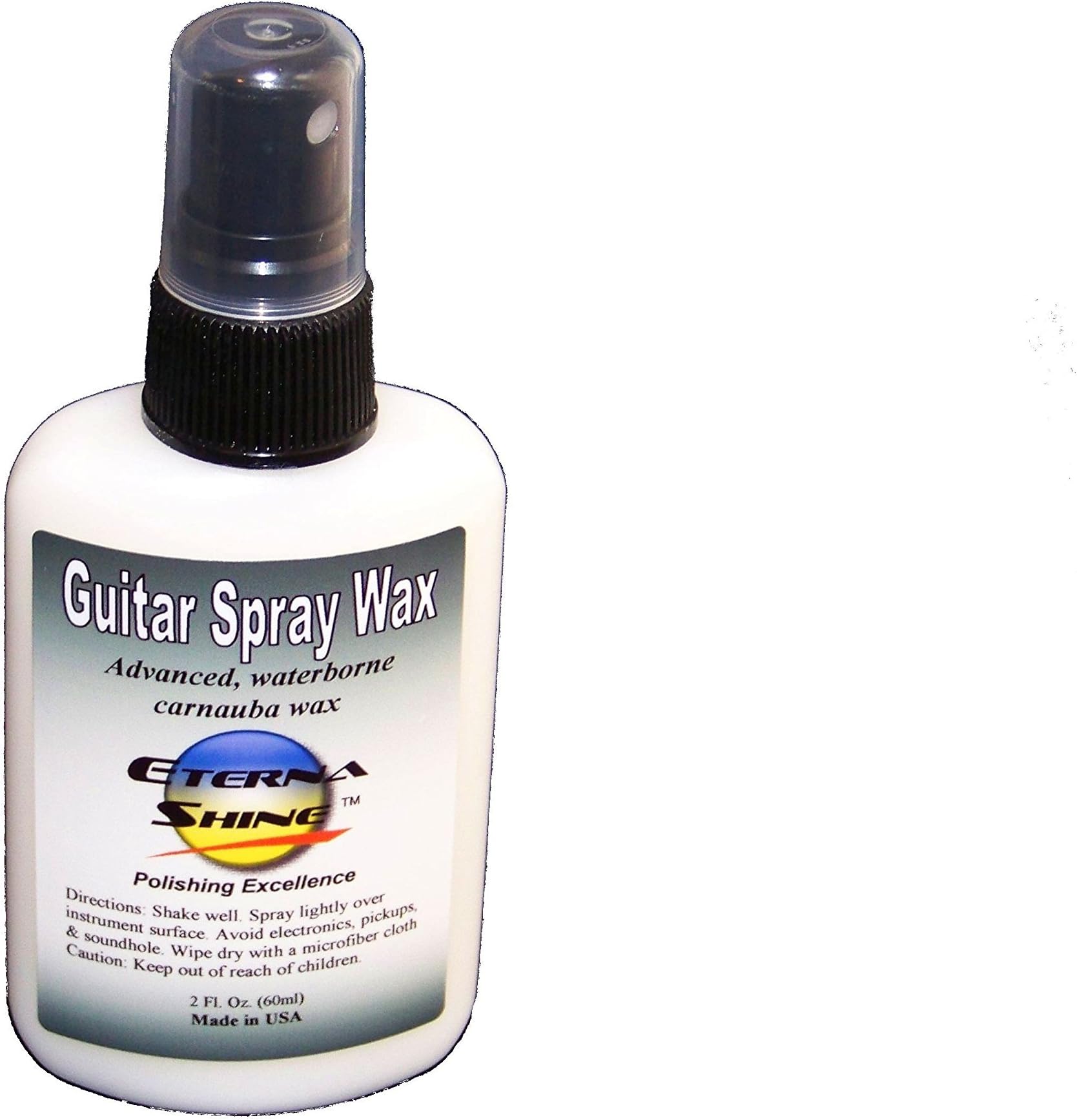 Guitar Spray Wax Carnauba Pure Formula by Eternashine Polish, Guitar Cleaner and Protectant