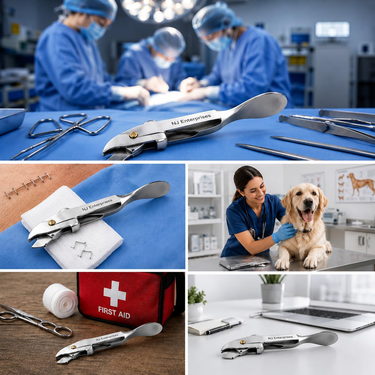 Levapunti chirurgico per pelle – 10 cm in acciaio inossidabile Estrattore di punti chirurgici – Strumento per la cura delle ferite riutilizzabile e resistente – Strumento professionale