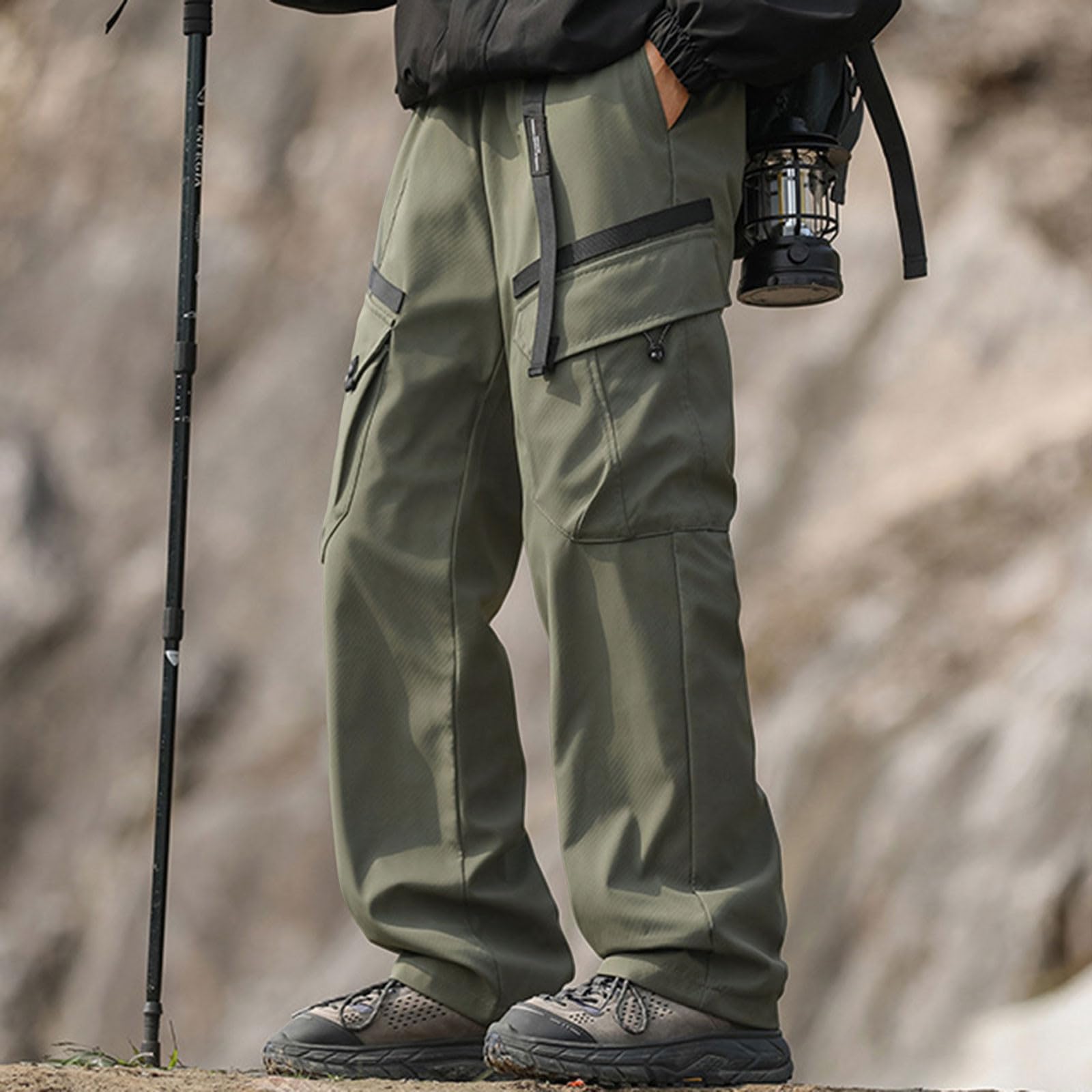 Pantaloni Sci Uomo Impermeabile Antivento Pantaloni Funzionali Softshell Pantaloni da Lavoro Termico Impermeabile Antivento Inverno Pantaloni da Montagna Neve Arrampicata