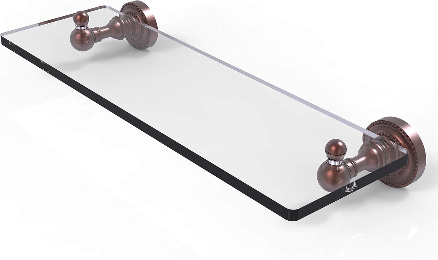 Uр Tо 50% оƒƒ Allied Brass DT-1/16-CA Dottingham Collection Single Glass Shelf, 16 Inch, Antique Copper