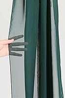 Vista 6 de Paneles de tela drapeados de arco de boda de 20 pies, decoración de camino de mesa de gasa verde esmeralda, cortinas de tela, cortinas de cenador