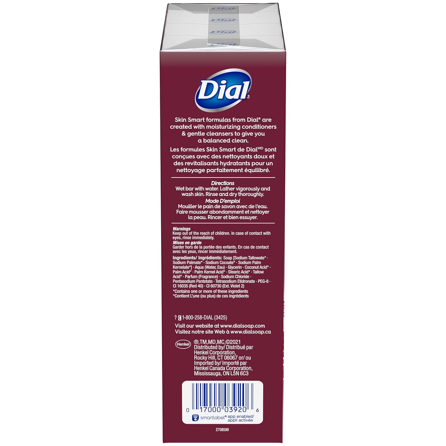Dial Skin Care Bar Soap, Power Berries, 32 Bars, 4 Count (Pack of 1)