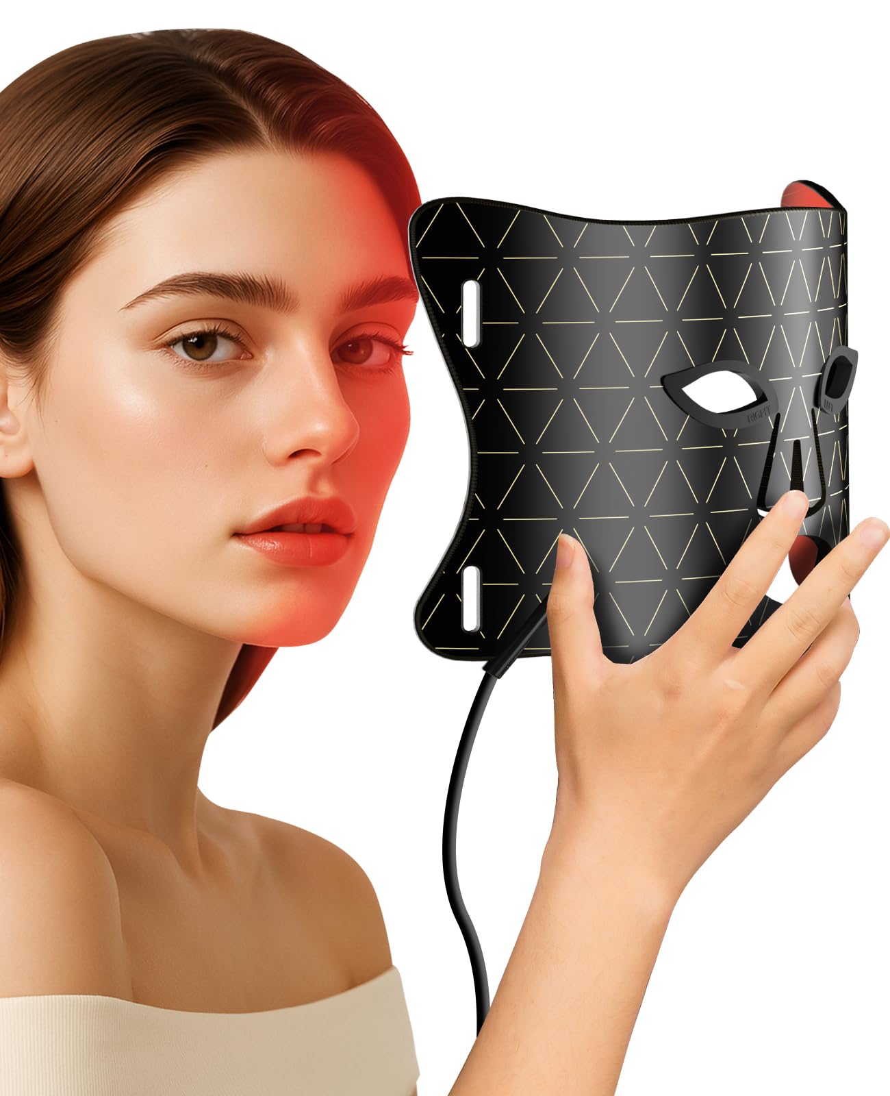 Red Light Therapy for Face Upgraded LED Face Mask Light Therapy red light therapy Mask - Red Blue