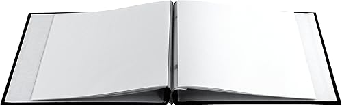 Miniatura 3 de MCS Álbum de recortes de tela expandible de 10 páginas con cubierta de apertura de fotos y páginas de 8 x 8 pulgadas, 9.6 x 8.5 pulgadas, negro