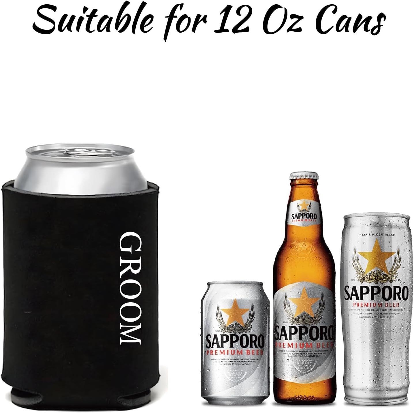 Mr&MrsGifts Bride and Groom Koozies, Wedding Can Coolers for Couples, Can Cooler Wedding Honeymoon Essentials, Engagement Gifts for Couples image 4