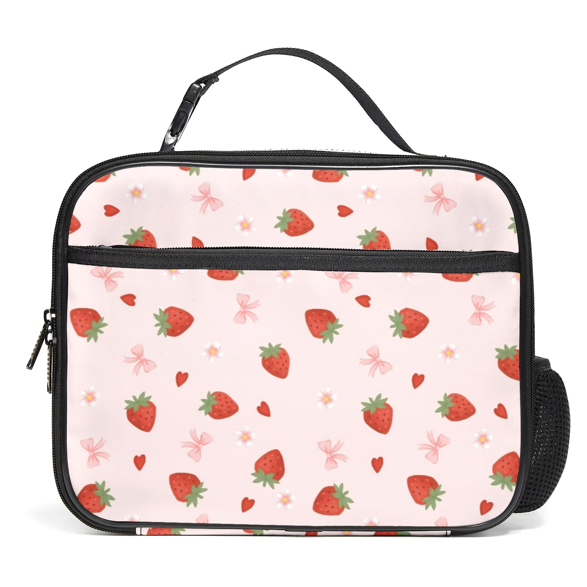 Large Lunch Box Insulated Reusable Lunch Bag with Water Bottle Holder Portable Waterproof Leakproof Lunch Tote Bag Cute