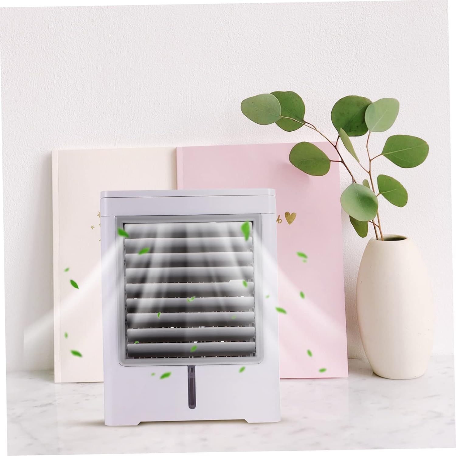 1set Portable Usb Mini Desktop Cooling Fan Conditioner for Water Tank Easy One- Efficient Quick Cooling Air Tool