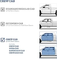 Vista 11 de Auto Ventshade [AVS] Protectores de lluvia en el canal para Ford F-150 2004 - 2008, SUPERCREW SOLAMENTE; Lincoln Mark LT 2006 - 2008, CREW CAB, solo