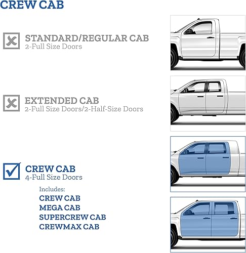 Miniatura 11 de Auto Ventshade AVS Protectores de lluvia de montaje exterior para Isuzu D-Max DOBLEEXT CAB 2004 - 2010 solamente ChevroletGMC ColoradoCanyon 2004 -