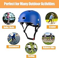 Vista 7 de Casco de bicicleta para jóvenes y niños, casco de bicicleta y patineta para edades 5-8-10-12-14 años niños y niñas adolescentes, ajustable