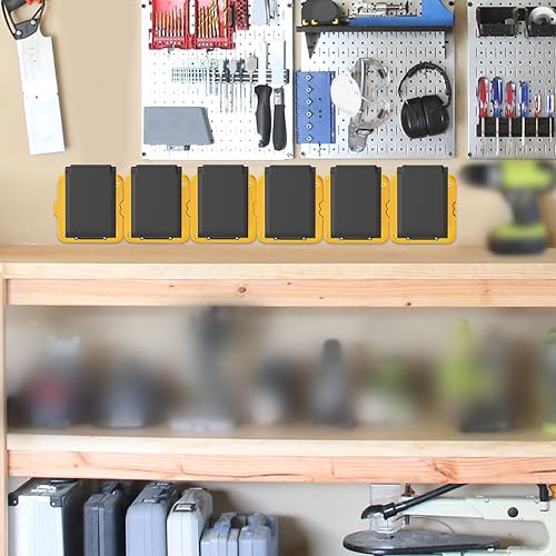 Miniatura 6 de Paquete de 6 soportes de montaje de batería para Dewalt 20V 60V soporte de base de batería para baterías DCB200 DCB203 DCB205 DCB206