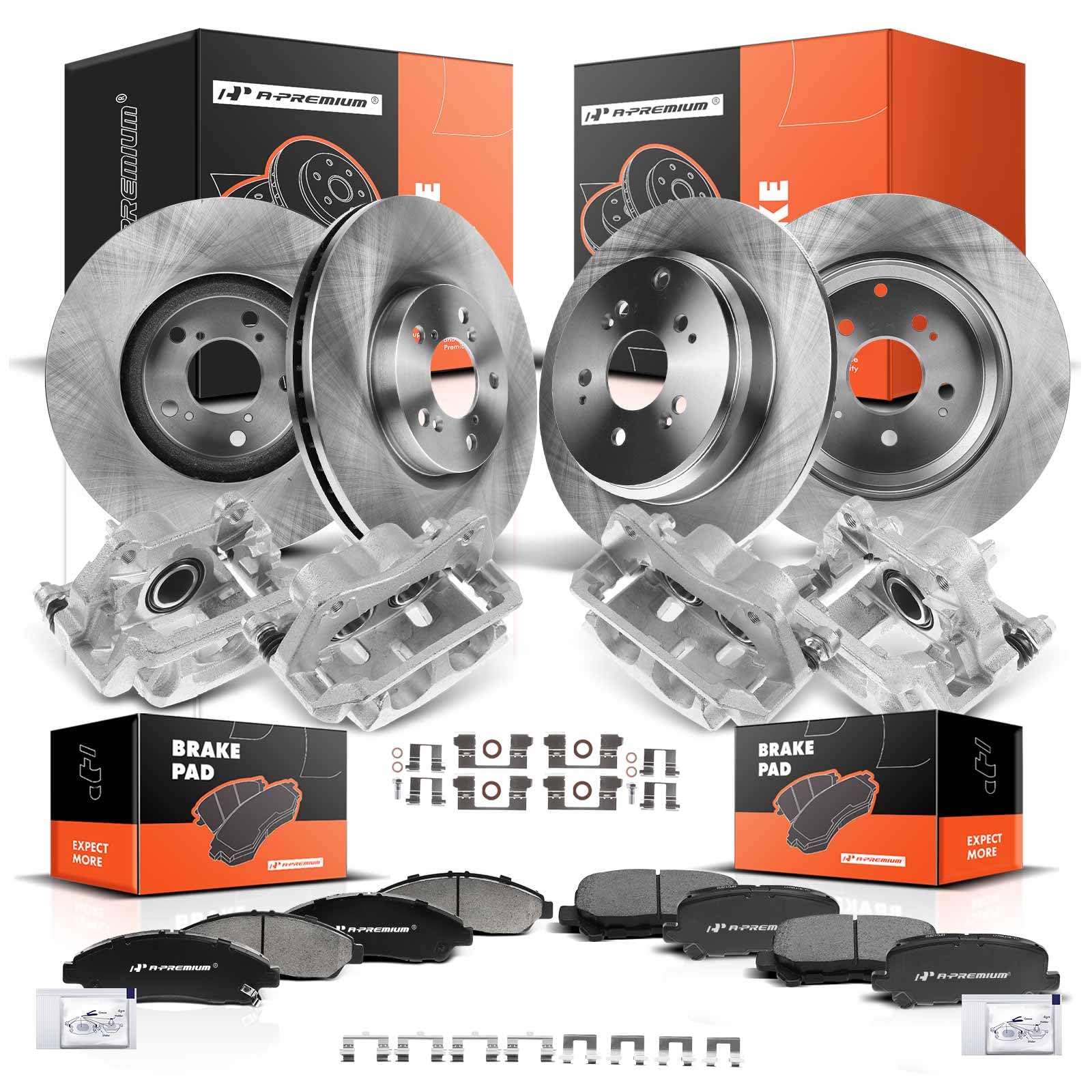 Amazon.com: A-Premium Front and Rear Disc Brake Rotors and Ceramic