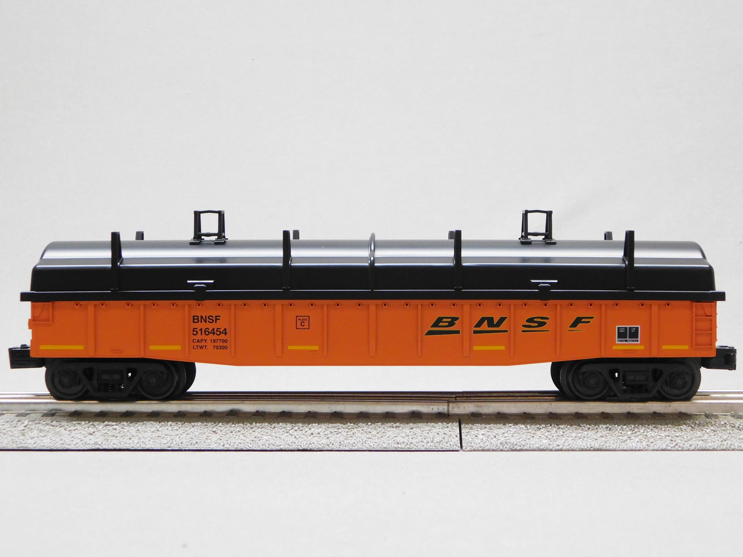 M.T.H. Electric Trains MTH RAILKING BNSF Gondola CAR #516454 with Cover 30-72234