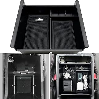 JOJOMARK Compatible with Toyota 4Runner Accessories Center Console Tray Organizer Armrest Box Storage Fit for 4Runner 2010-2019 2020 2021 2022 2023 (Console Organizer)