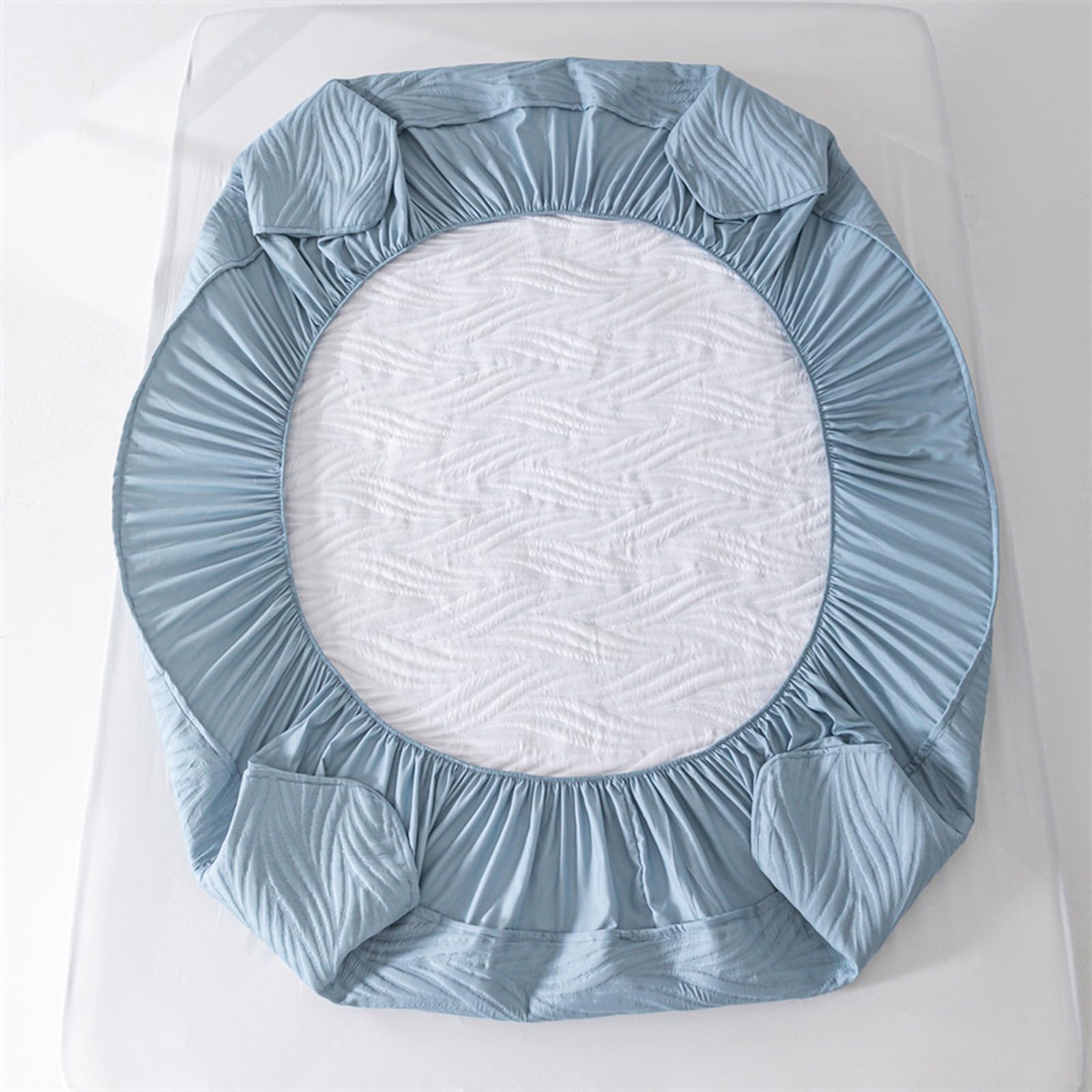 Drap Housse 180x200 Rose Coton Lit King Size