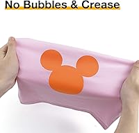 Vista 115 de HTVRONT - Rollos de vinilo termotransferible (HTV) blanco y negro, 12 pulgadas x 15 pies de vinilo de planchado para Cricut & Cameo, para camisas