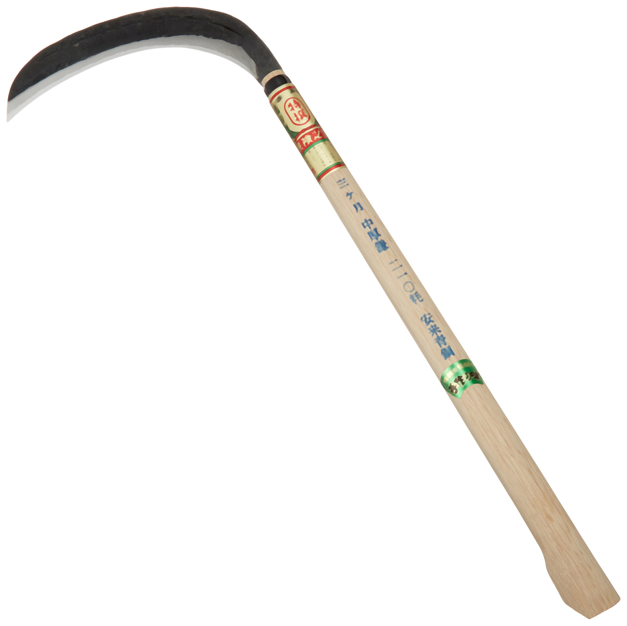 Japanese Crescent Medium Thick Sickle 8.3in Blue Steel No.2 Garden Scythe