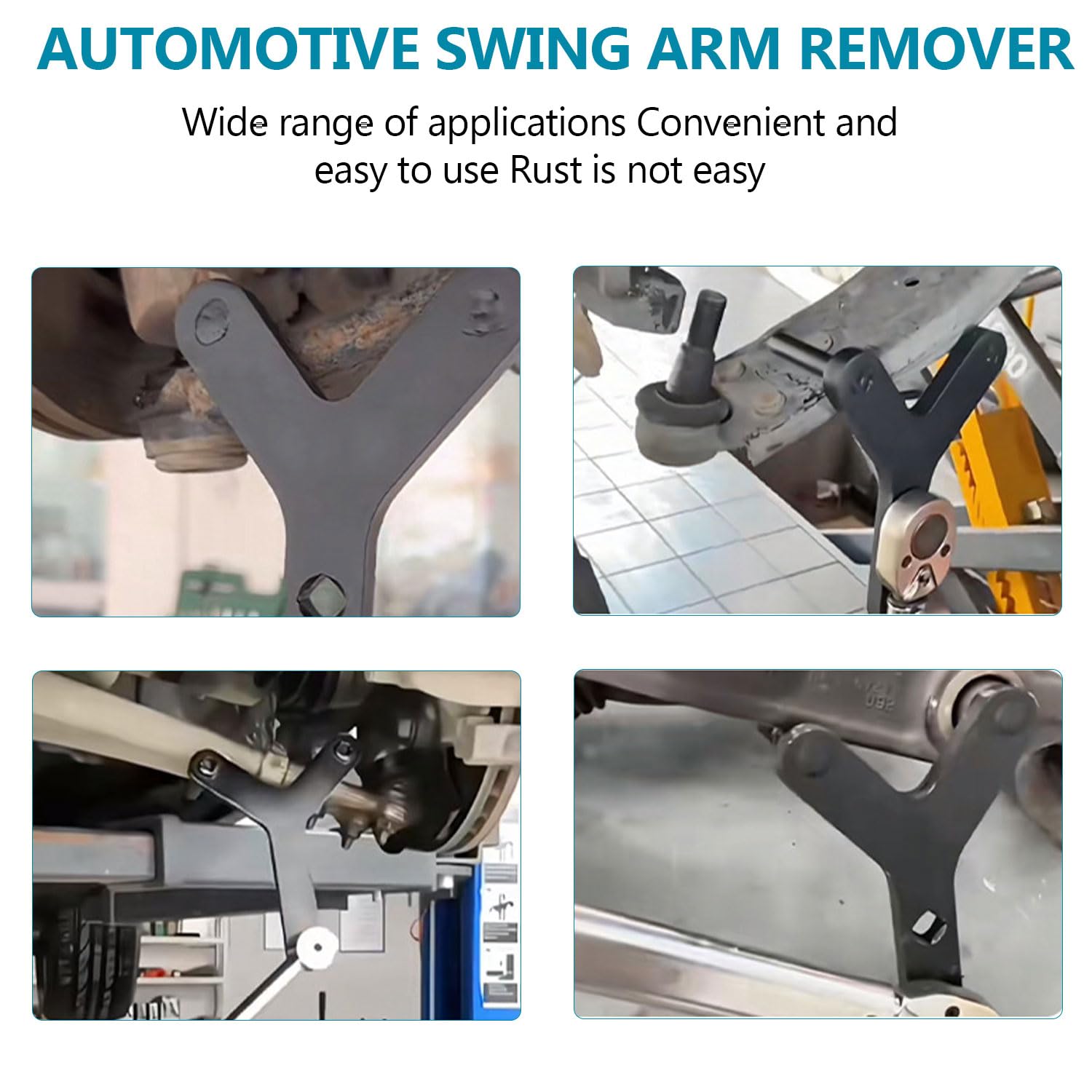 Strumento di Rimozione del Braccio Oscillante con Testa Sferica, Doppia Interfaccia da 12,5 mm, Può Essere Utilizzato con Una Chiave Inglese, Adatto per Leva di Prolunga da 1/2 Pollice (Nero)