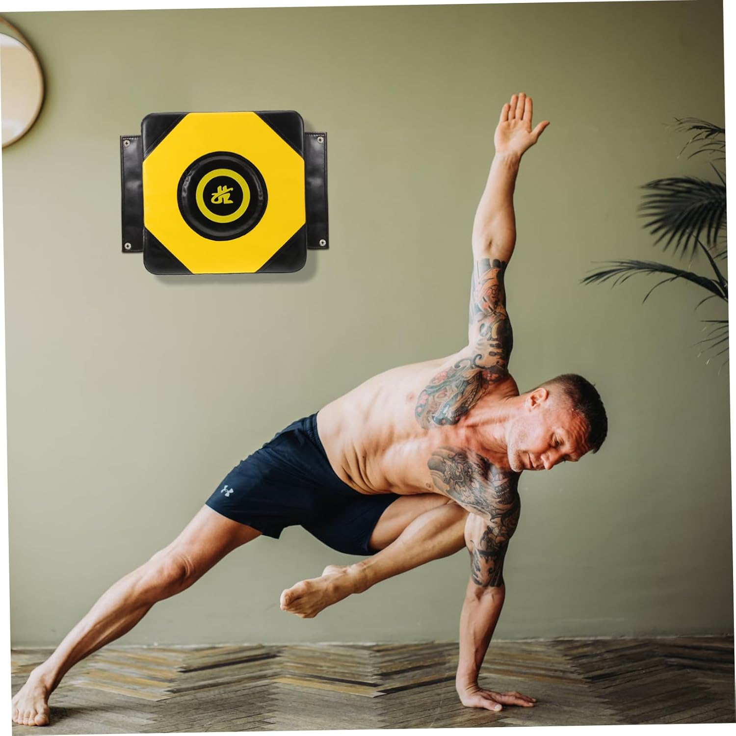 PU Wall Mounted Boxing Punch Pad Kick Cushion for Space Saving Taekwondo Focus Target for Punches Kicks for Fitness Enthusiasts