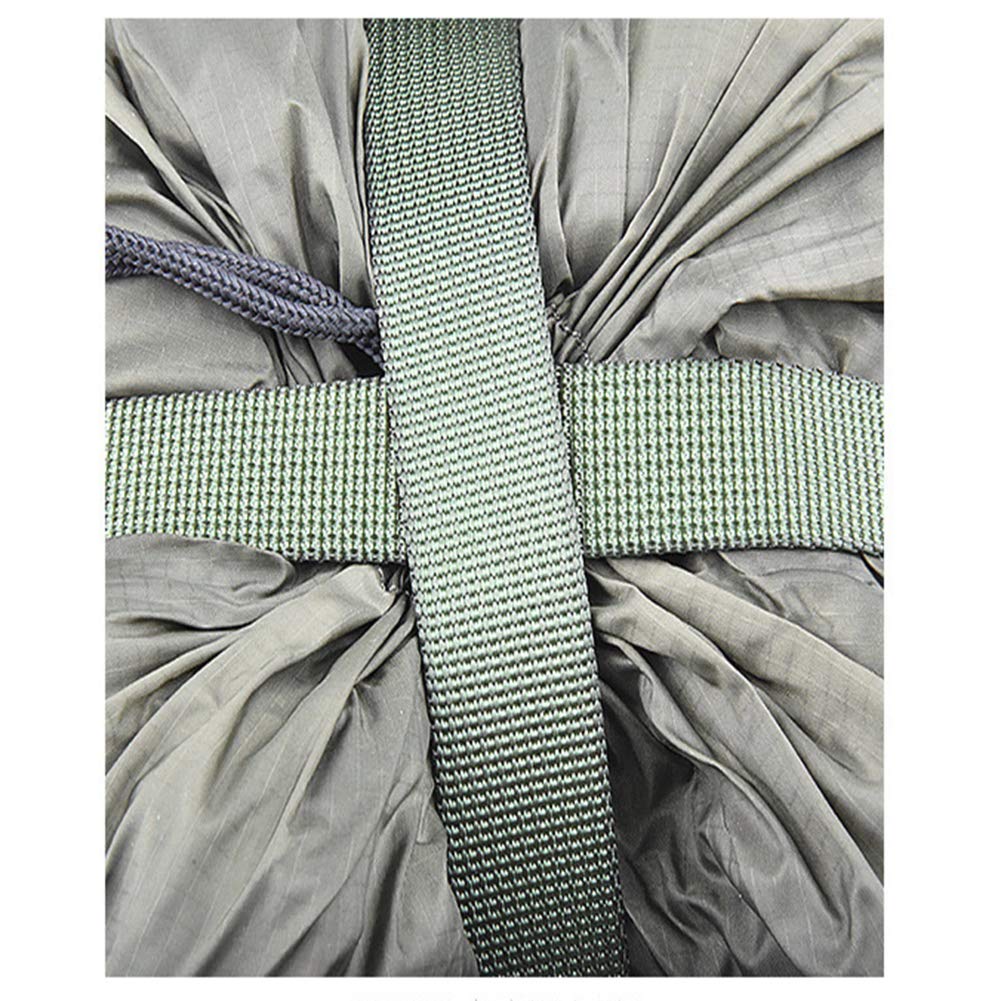 Lot de 2 sacs de compression ultralégers en nylon de 10 l pour sac de couchage, camping, randonnée, randonnée (vert kaki