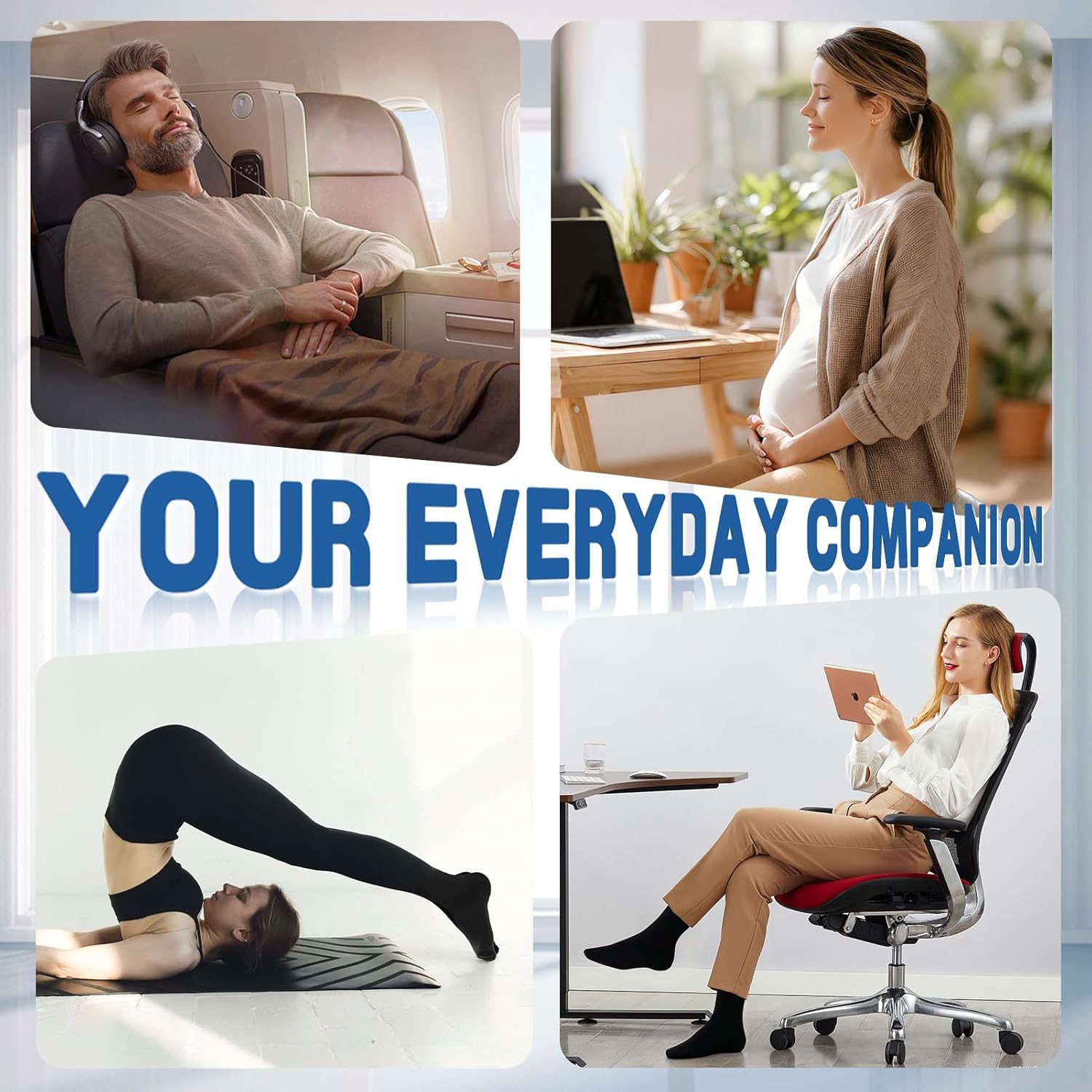 beister Medical Compression Tights for Women & Men, 15-20 mmHg Closed Toe Graduated Compression Pantyhose - Image 6