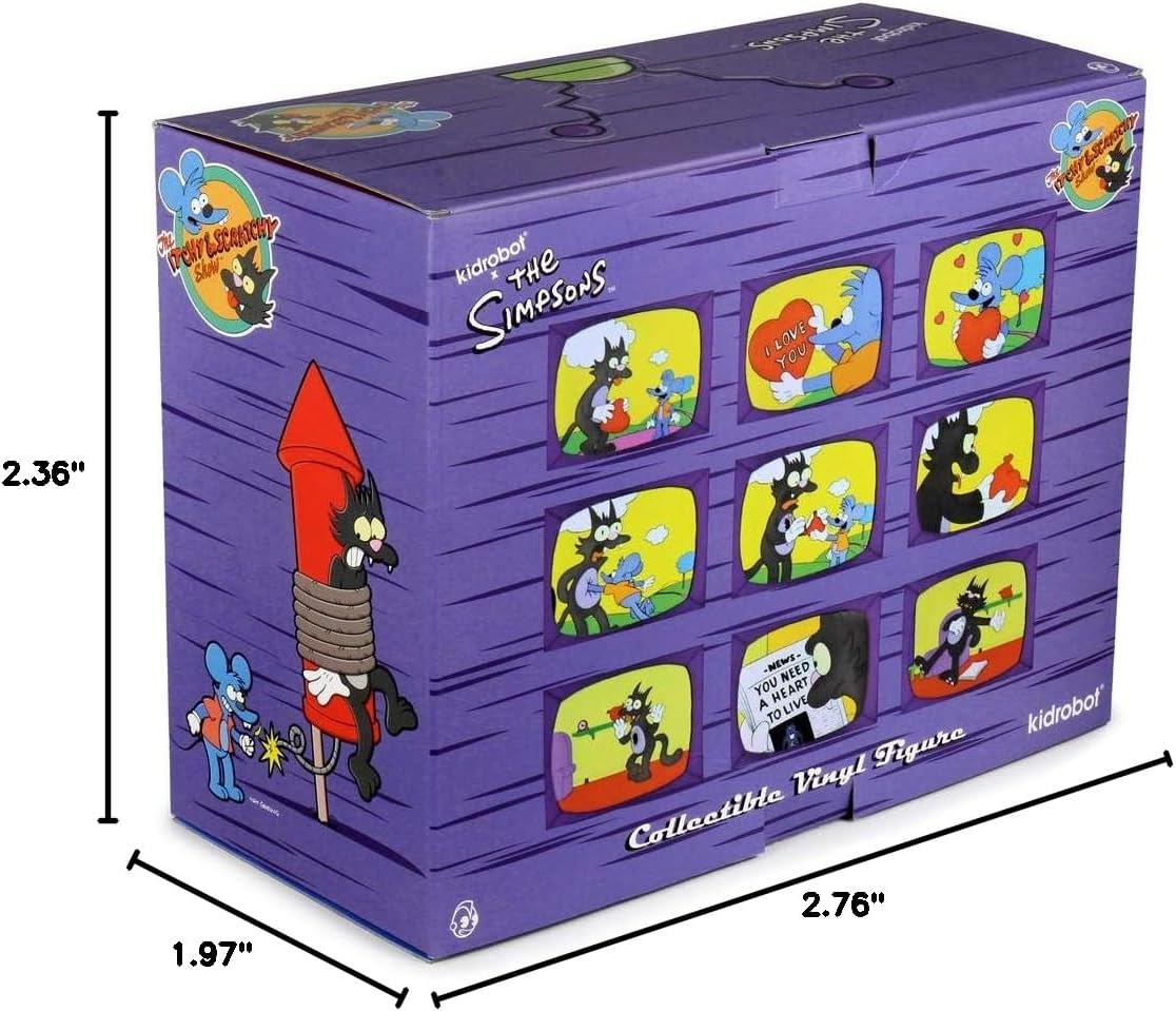 Kidrobot The Simpsons Itchy & Scratchy Medium Vinyl Figures