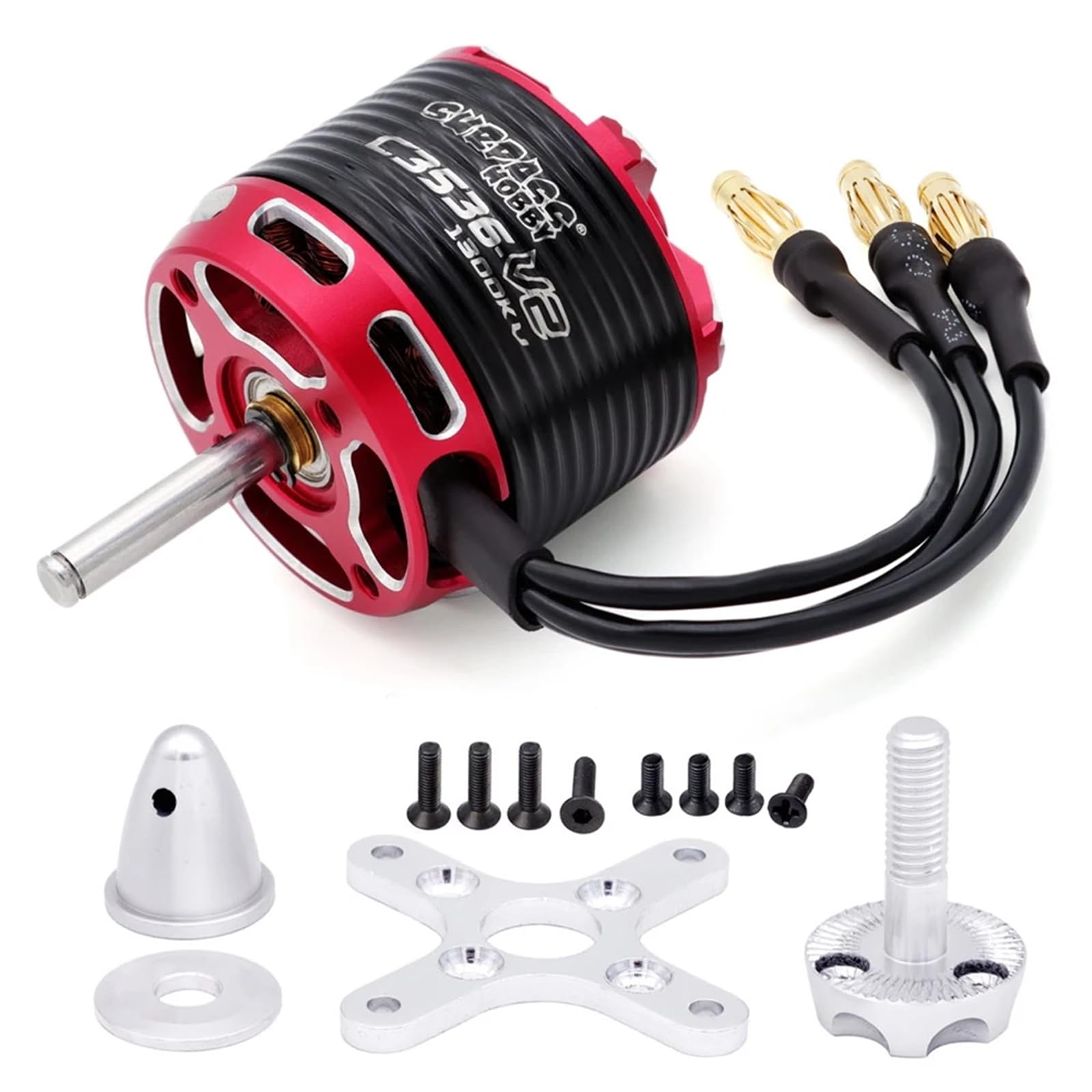 C3536 V2 1300KV Outrunner Brushless Motore Albero Diametro 4MM per RC Aereo Aereo Ala Fissa RC Drone