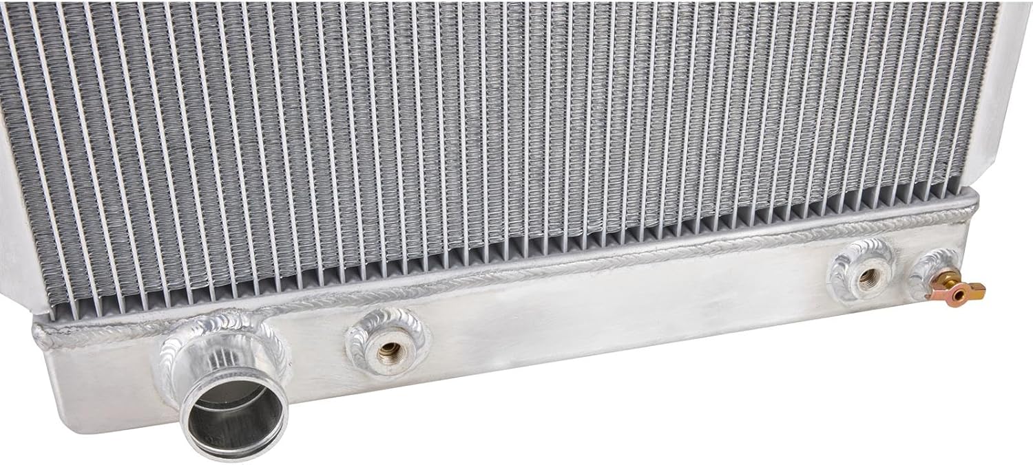 Universal Aluminum Radiator - 27 Inch Tall, Driver Side Outlet