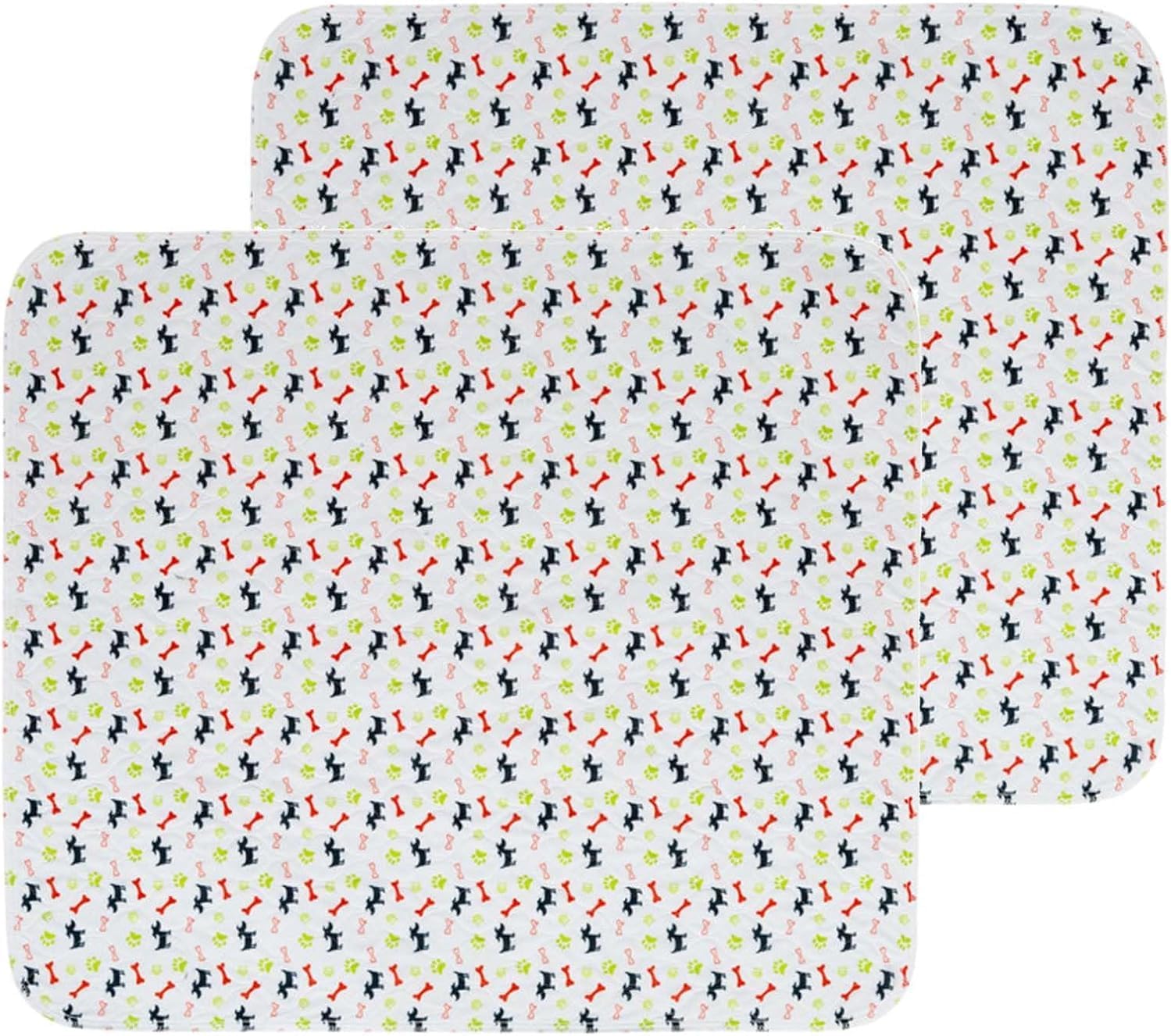 2Pcs PawsPlace Reusable Puppy Pee Pads with Pheromones, Washable Leak-Proof Anti-Slip Pet Training Pads for Dogs & Cats, Home & Travel (B, M(28*31in))