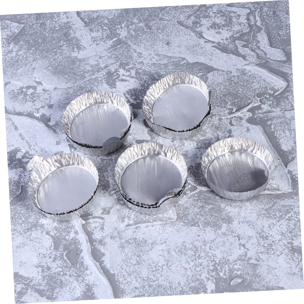 CIYODO 10pcs Small Weighing Boats Aluminum Weighing Dishes Trickler Aluminum Small Weighing Boat Pour Boat Tray Chemistry Weigh Boat Pans for Reloading Aluminum Pans Weigh Tray Silver