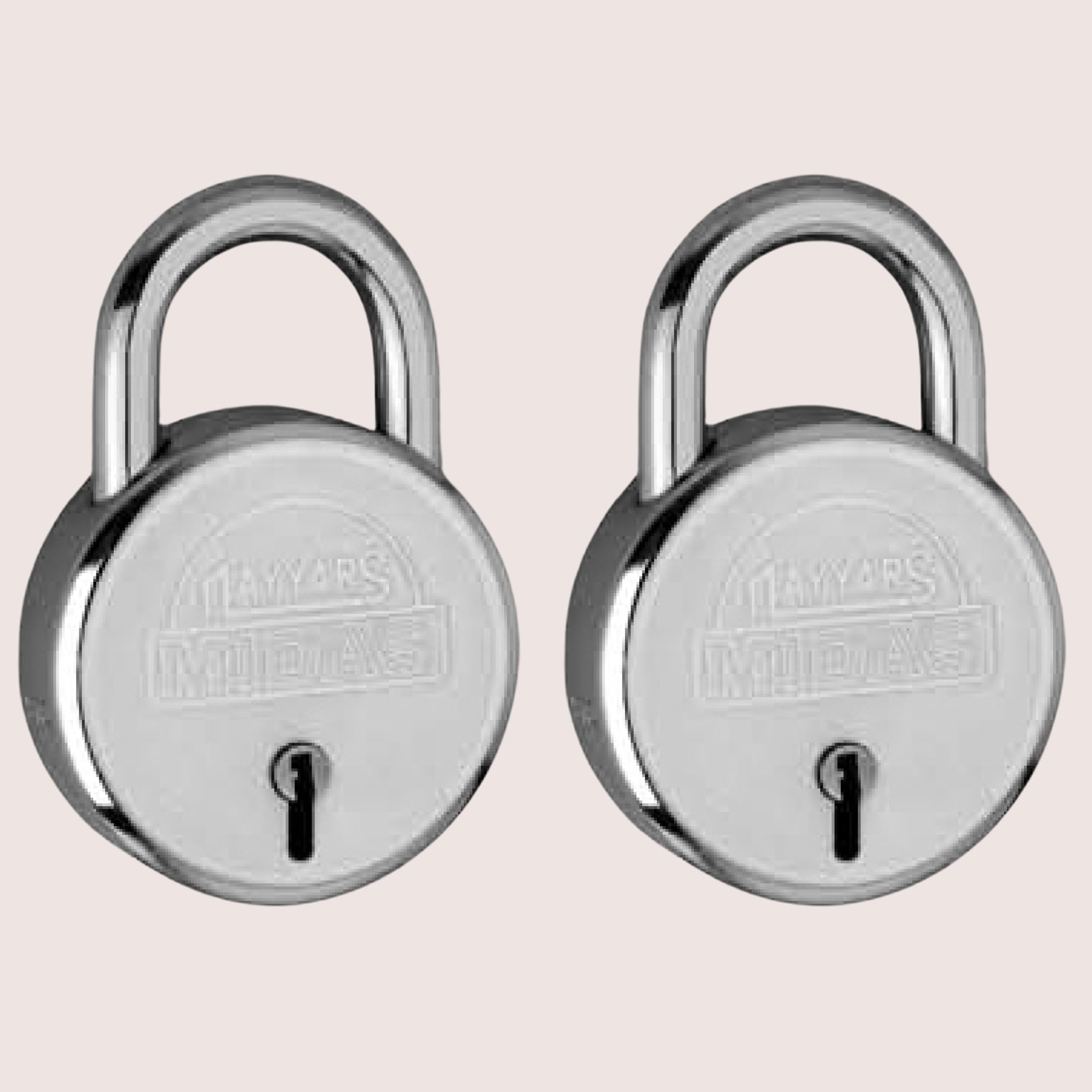 Midas Heavy-Duty 40mm Round Padlock with 7-Lever Security & 3 Iron Keys ? Durable Silver Lock for Home, Office, and Travel, Pack of 2-image-27