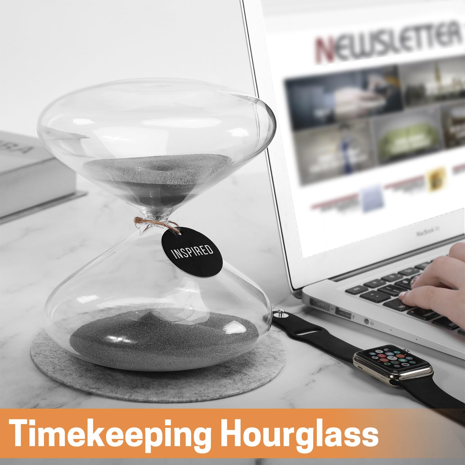 Snapklik Large Hourglass Sand Timer 30 Minutes Sand Timer Wide