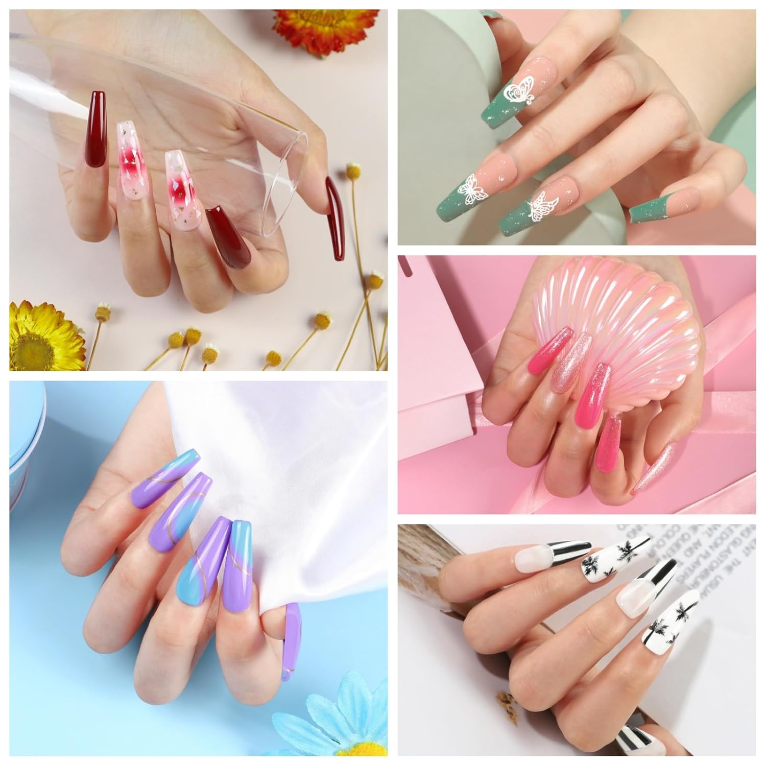 COSCELIA 53ps Gel Nail Polish Kit with U V light and Drill Starter Kit 35 Spring Colors Gel Polish 5pcs Top Base Coat LED Lamp Nail Art All Seasons Gel Manicure Kit Valentines Day Gifts for Women - Image 2