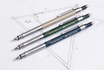Faber-Castell Vario Lüx Versatil Kalem, 0.7 mm Uç, Sertlik Ayarlı Metal Uç, Silgili, Ergonomik Tutuş, Champagne Gold Rengi