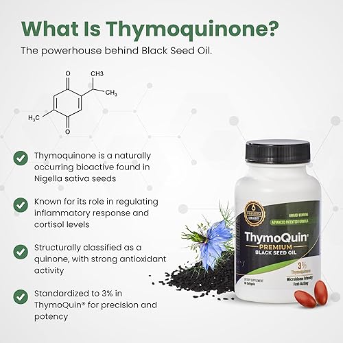 Miniatura 8 de Cápsulas de aceite de semilla negra prensada en frío para la piel, las articulaciones, la salud metabólica e inmune  Fórmula de espectro completo de