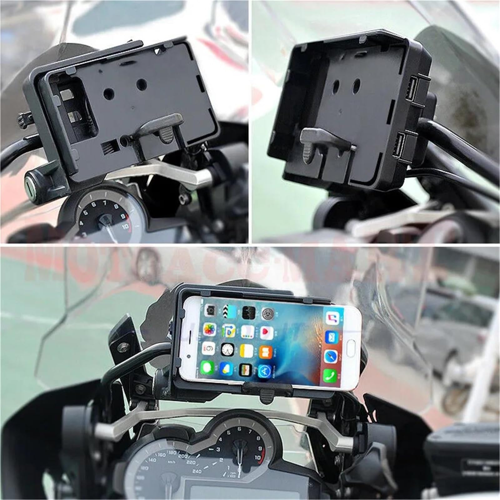 Fester Lenker Motorradzubehör Telefonhalter GPS-Navigation Motorrad-Ersatzteile Für BMW R1200RT R1200 RT 2014-2019