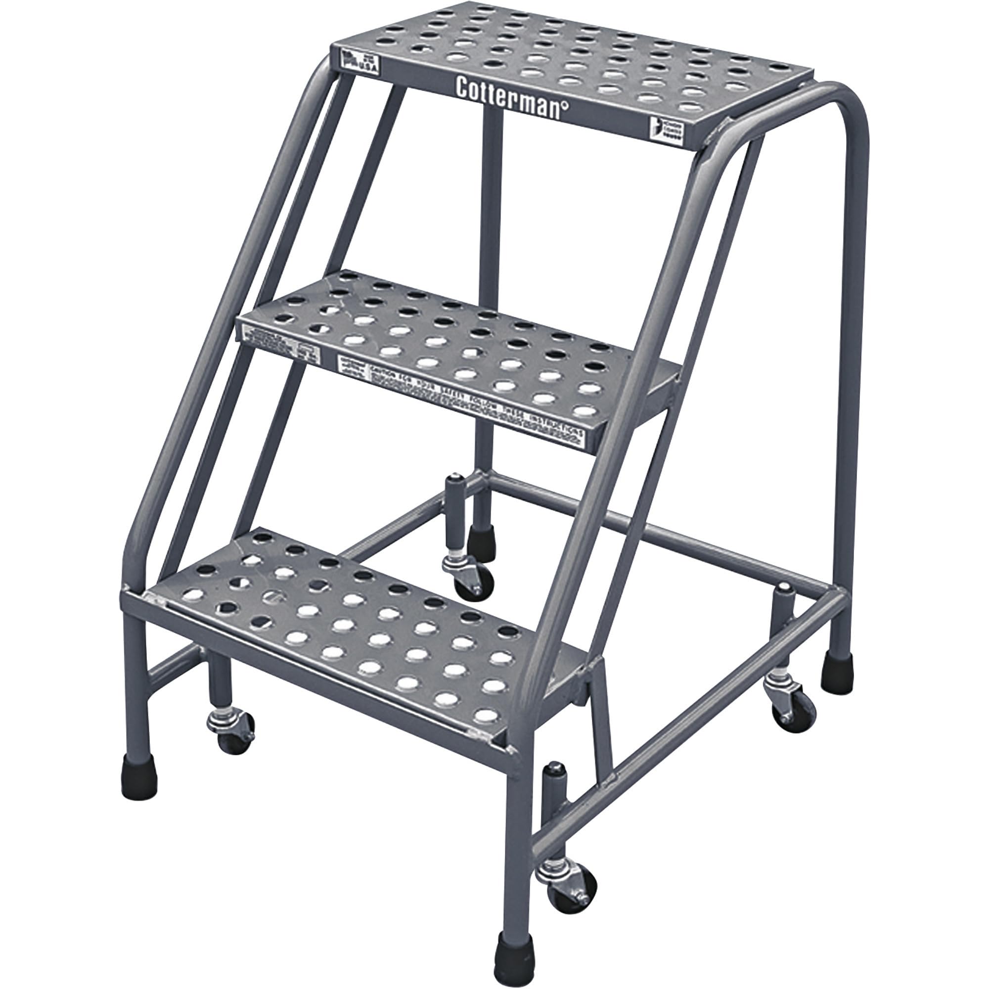 Cotterman (Rolling) Ladder - 30in. Max. Height, Model Number 1003N1820A1E10B3C1P1