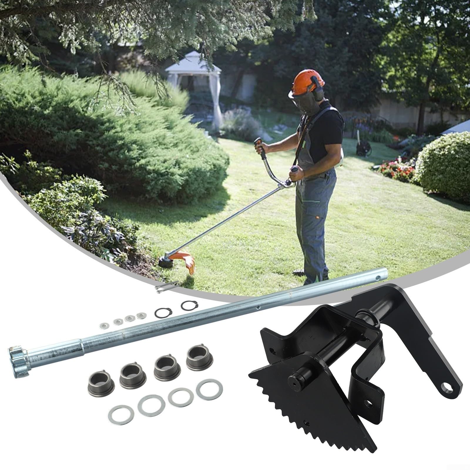 Ingranaggio di sterzo con albero per John-Deere modelli compatibili LT133 LT150 LT155 LT160 LT166 LT170 AM122732 Parte di ricambio per tosaerba in metallo