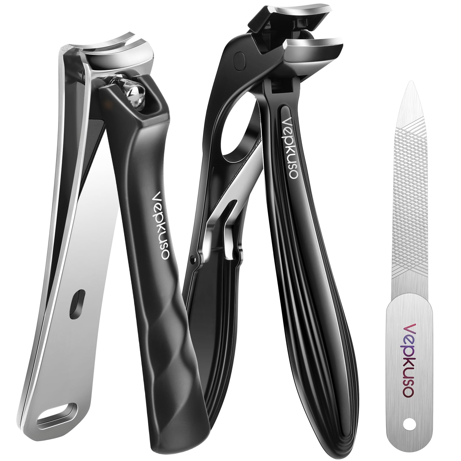 Toenail Clippers Nail Clippers for Seniors Thick Nails - Professional Nail Clippers Set for Men Women Manicure Kit