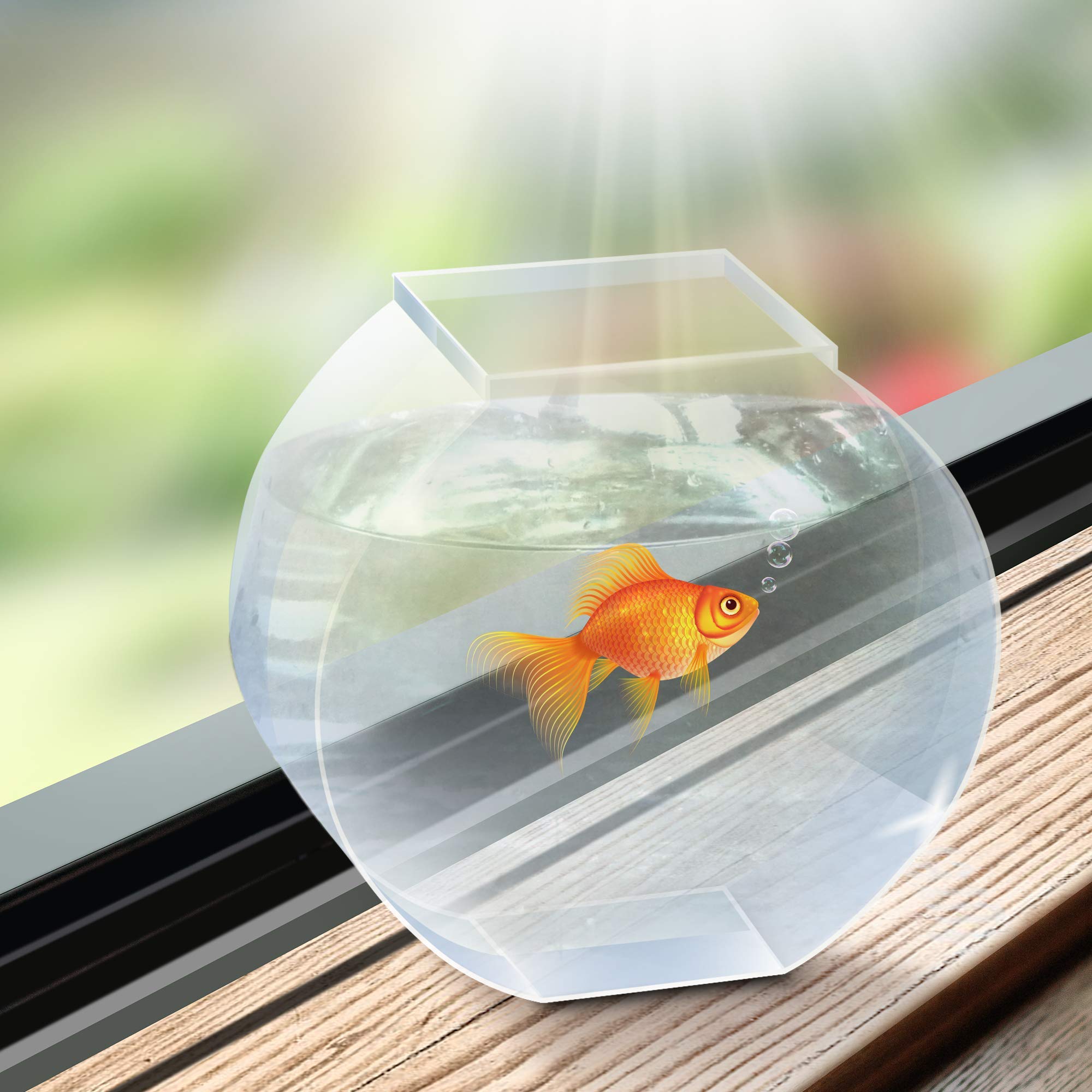 ArtCreativity Plastic Fish Bowl Set 12 Pack Cute Fishbowls for Carnival Ball Toss Games