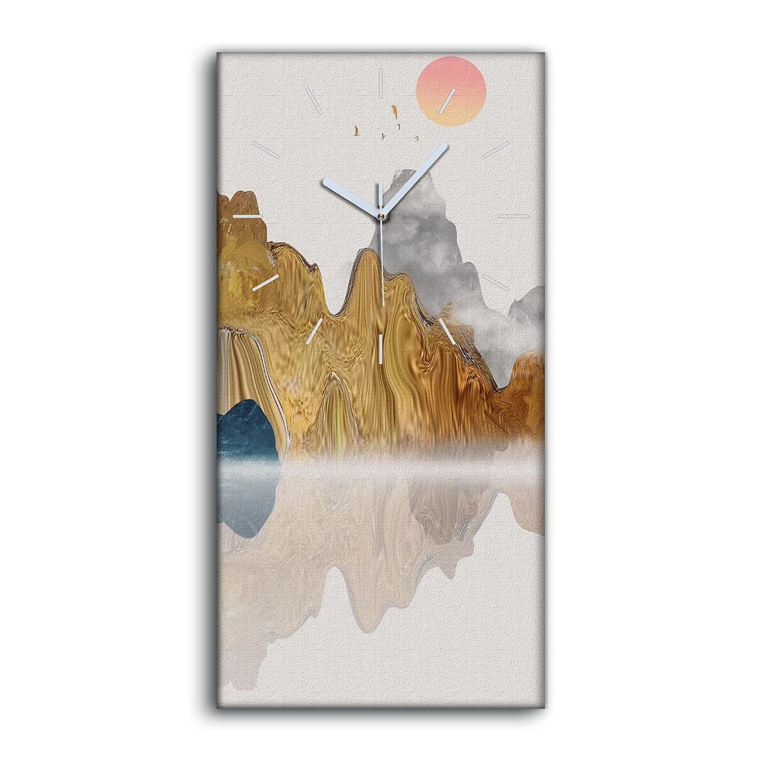 Horloge sur Toile Salon et Chambre Décoration Murale Paysage Asiatique