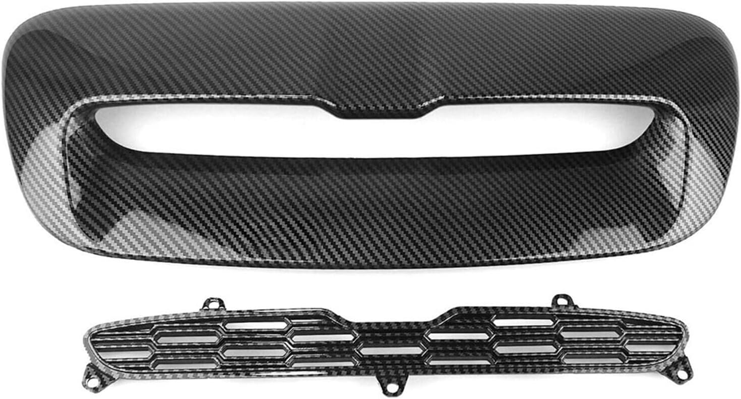 Front Engine Bonnets Hood Vent Scoop Air Outlet Cover Trim Compatible with Mini Cooper S R55 R56 R57 R58 R59 2007-2013 51132756095 51132757694(Black)