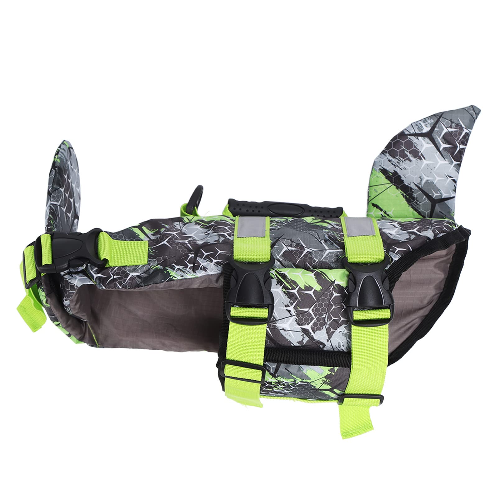 Gilet de Sauvetage pour Chien, Poignée Ergonomique, Sangle Réglable Confortable, Boucle à Dégagement Rapide, Gilet de Sauvetage pour Chien pour Le Surf (L)