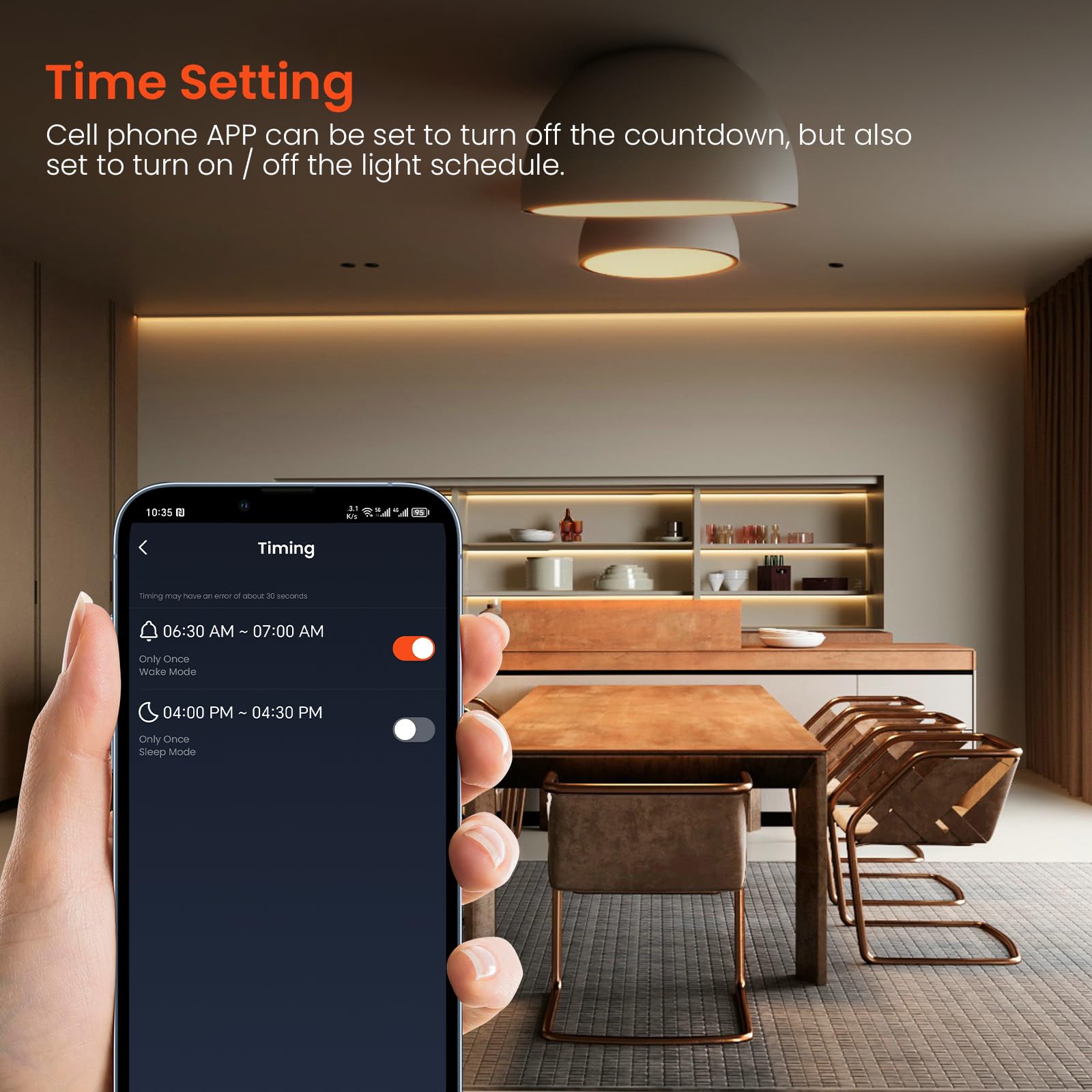 KISUFU Tira de LED COB 220V, IP65 Impermeable 288 LEDs/m Tira Neón Luces Flexible Cada Corte de 50cm, Tira de LED COB con WiFi 1500w 23 teclas ir dimmer monocromático para dormitorio, cocina.